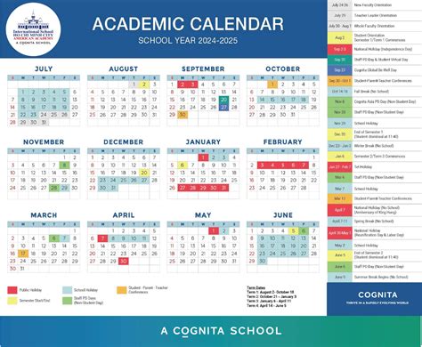 ishcmc calendar